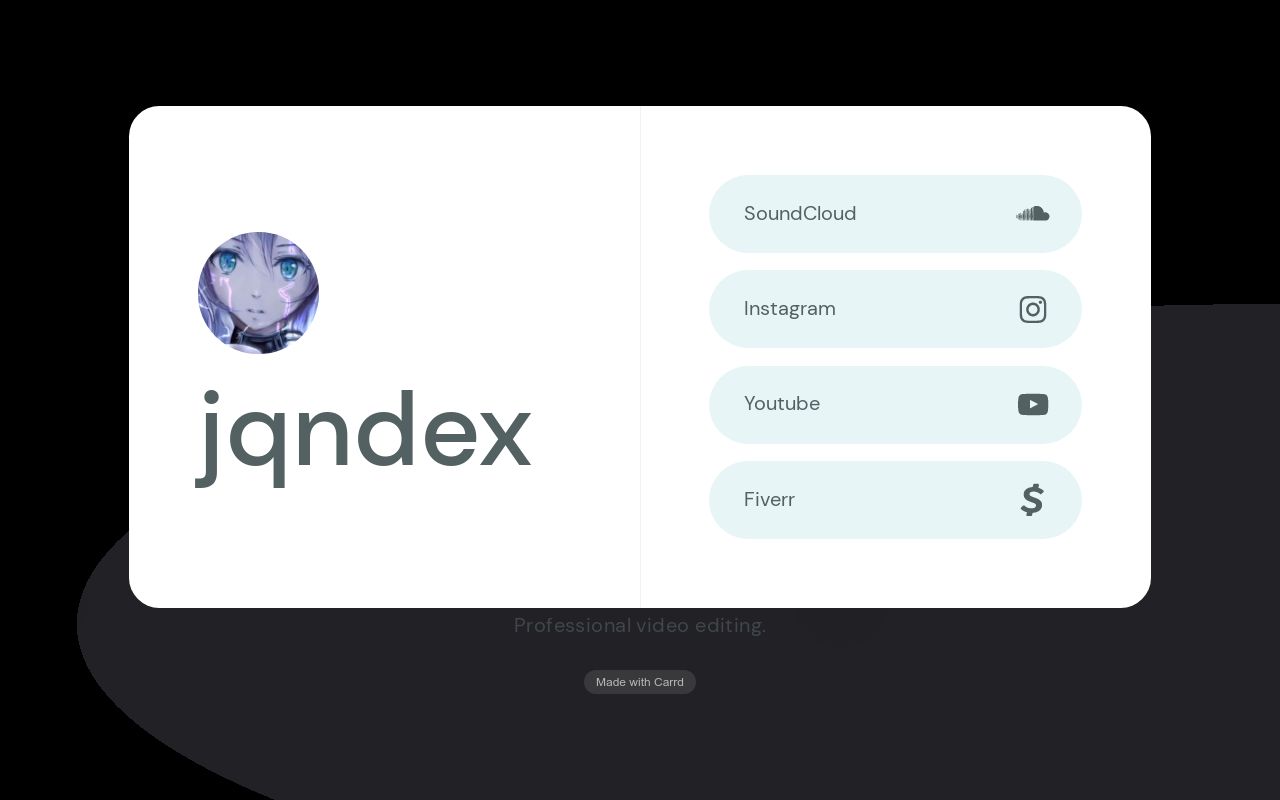 Carrd profile picture for @jqndex